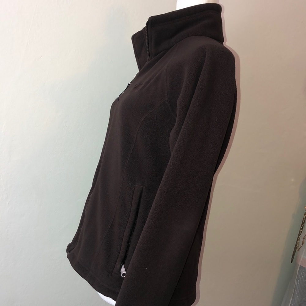 SOLD! The North Face Dark Brown Fleece Jacket - Picture 3 of 5